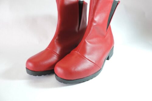 bota vegana vermelho elastico 9203