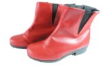 bota vegana vermelho elastico 9c8b