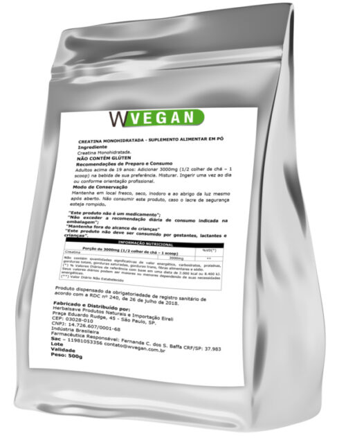 creatina monohidratada vegan 500g er wvegan 09de